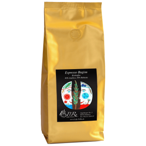 Espresso Bugisu aus Uganda im goldenen Beutel