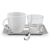 Espresso Set mit Wasserglas, Unterteller und Kaffeelöffel