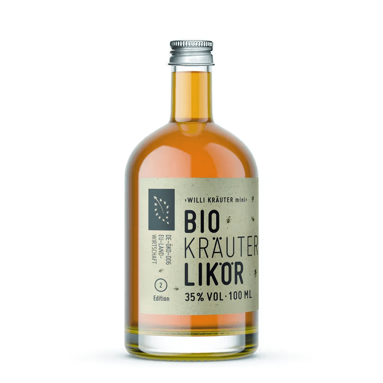 Bio Kräuterlikör Willi in 100 ml Glasflasche