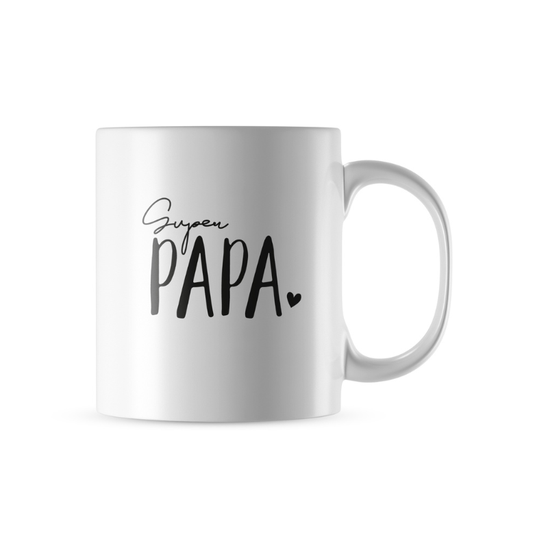 Super Papa Tasse in weiß als Geschenk