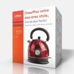 Retro Wasserkocher in Rot Verpackung
