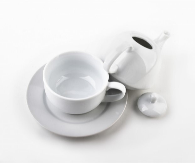 Porzellan Tea for one Set zerlegt