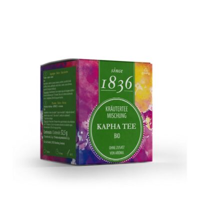 Bio Ayurveda Tee "Kapha" in grüner Würfelbox