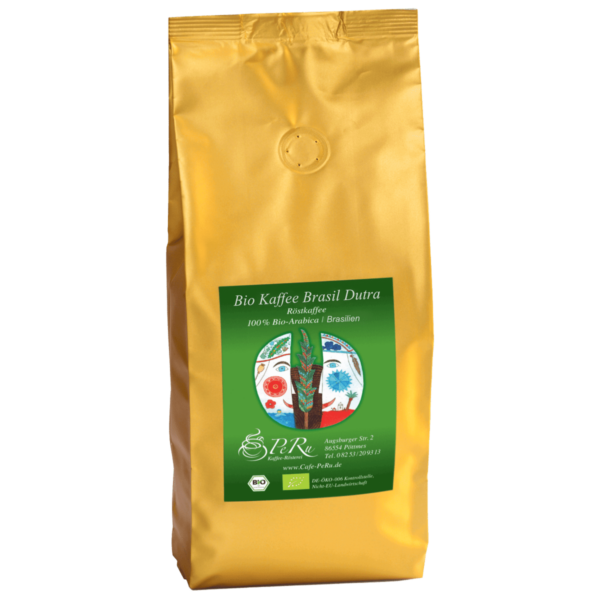 Bio Kaffee Fazendas Dutra in goldenem Beutel