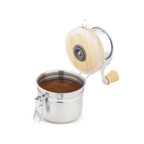 kaffeemuehle-edelstahl-keramikmahlwerk-geoeffnet