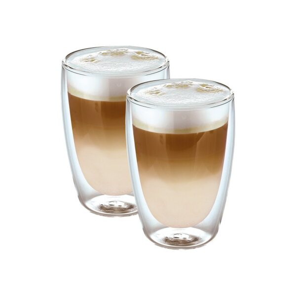 Latte Macchiato Glas 350 ml - durchsichtig im 2er Set